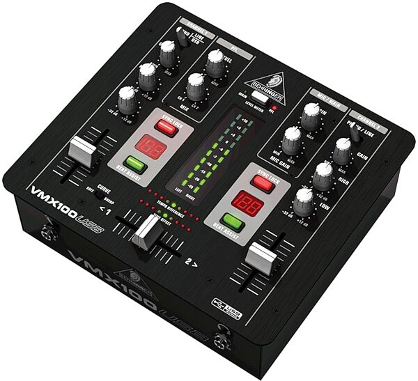 Behringer VMX100USB Pro 2-Channel DJ Mixer with USB, Right