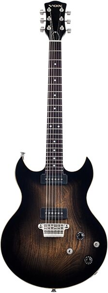Vox SDC-33 Series 33 Electric Guitar (with Gig Bag), Black Burst