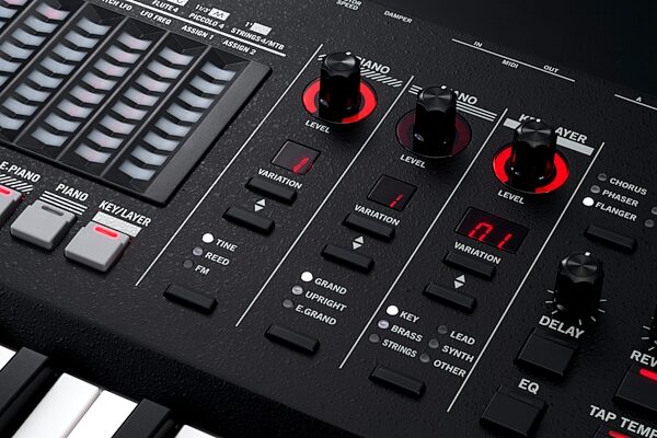 Vox Continental 73BK Performance Synthesizer, Action Position Back