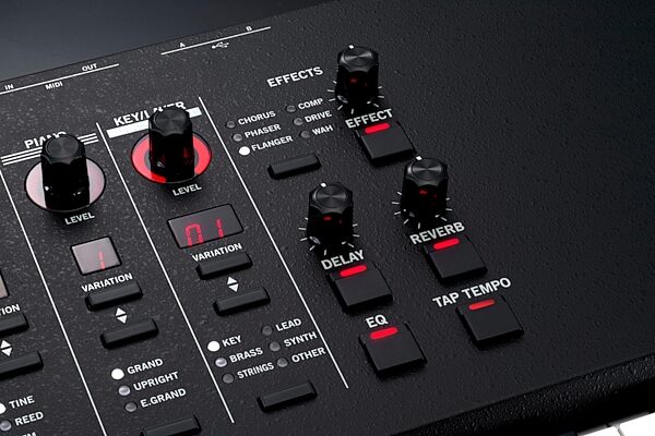 Vox Continental 73BK Performance Synthesizer, Action Position Back