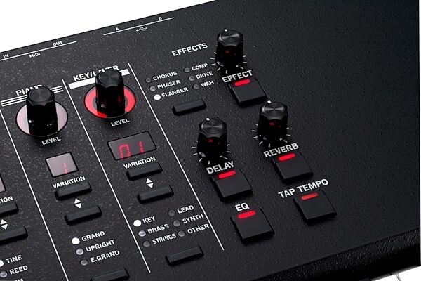 Vox Continental 73BK Performance Synthesizer, Action Position Back