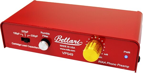 Rolls Bellari VP549 Phono Preamplifier, Blemished, Action Position Side