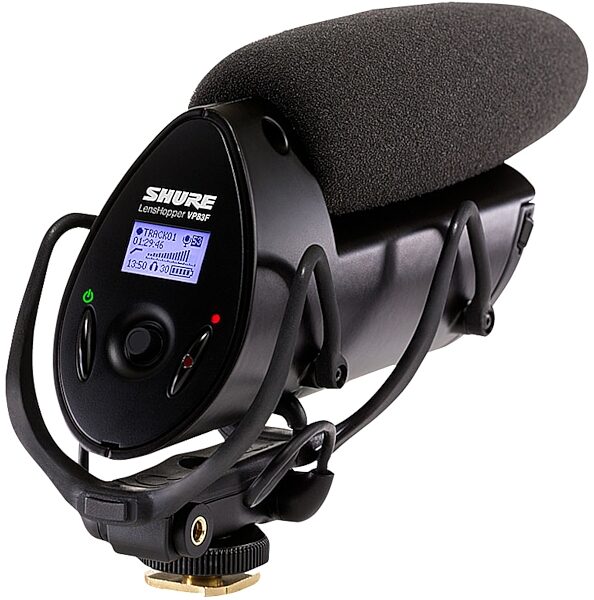 Shure VP83F LensHopper Camera-Mounted Shotgun Microphone with microSD Recorder, New, Main