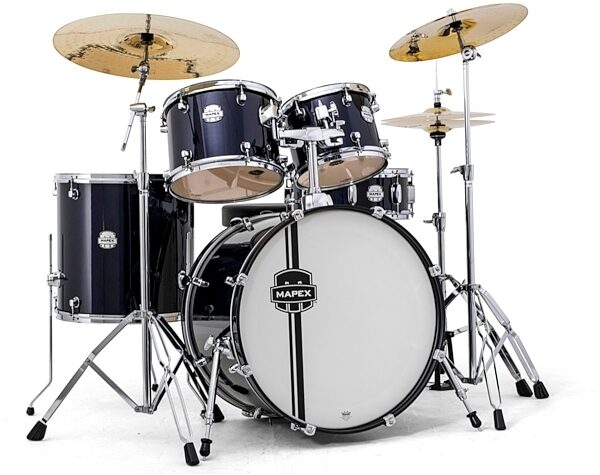 Mapex VR5295T Voyager Rock Drum Set, 5-Piece, Royal Blue