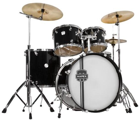 Mapex VR5295 Voyager SRO Drum Kit, 5-Piece, Black