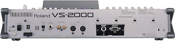 Roland VS2000CD 18-Track Digital Studio, Rear