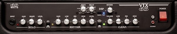 Crate VTX65B Guitar Combo Amplifier (65 Watts, 1x12 in.), Control Panel