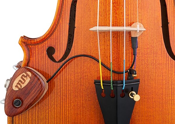 KNA VV-2 Portable Violin Piezo Pickup, Action Position Back