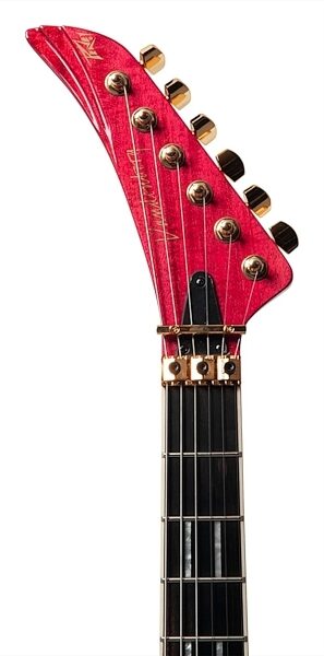 Peavey Vandenberg Electric Guitar (with Case), Purple Flame Maple, Action Position Back