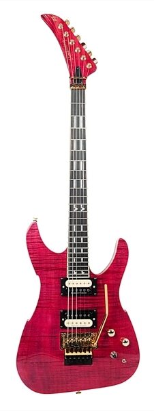 Peavey Vandenberg Electric Guitar (with Case), Purple Flame Maple, Action Position Back