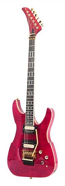 Peavey Vandenberg Electric Guitar (with Case), Purple Flame Maple, Action Position Back