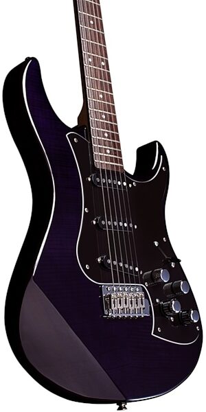 Line 6 Variax Limited Onyx Electric Guitar, Angle-