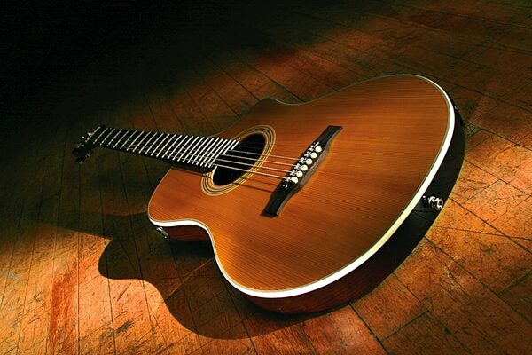 Line6 Variax 700 Acoustic Modeling Guitar, On floor