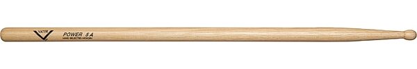 Vater Power Hickory Drumsticks, 5A, Wood Tip, Pair, Action Position Back