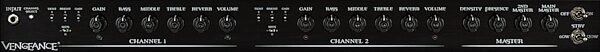 Egnater Vengeance Guitar Amplifier Head, 120 Watts, Front Panel Controls