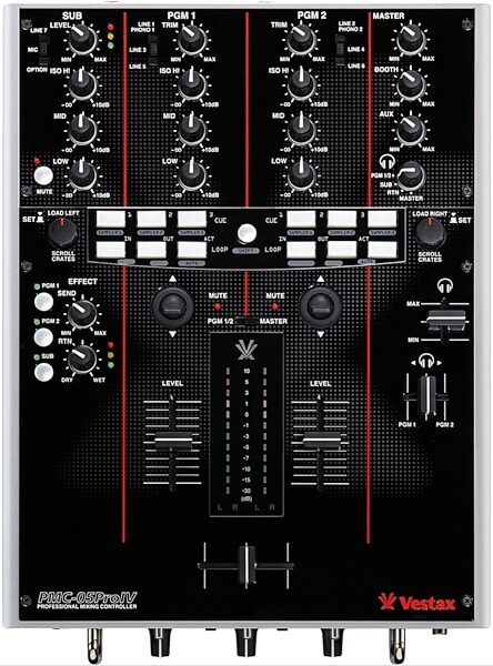 Vestax PMC-05ProIV Black Pro DJ Mixer, Main