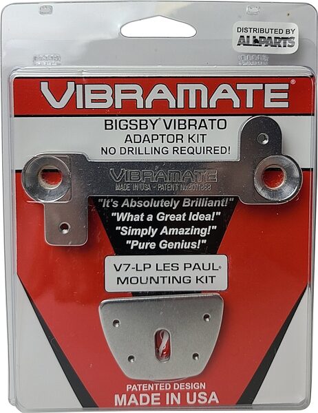 Vibramate V7-LP Les Paul Adaptor Kit for Bigsby B7 Tremolo, New, Action Position Back
