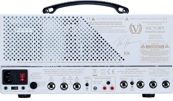 Victory RK50 Richie Kotzen Signature Guitar Amplifier Head (50 Watts), New, Back