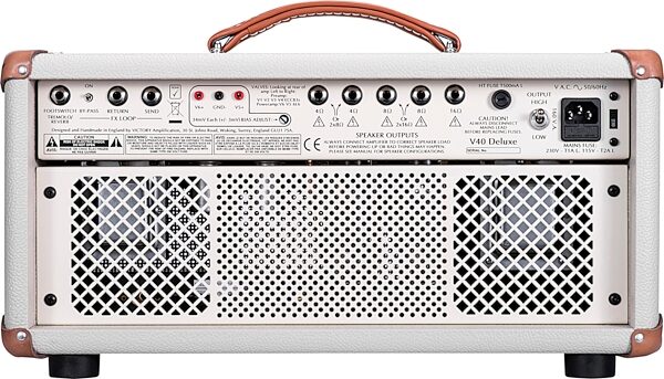 Victory V40H Deluxe Amplifier Head (42 Watts), New, Back