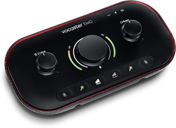 Focusrite Vocaster Two Podcasting USB Audio Interface, New, Action Position Control Panel