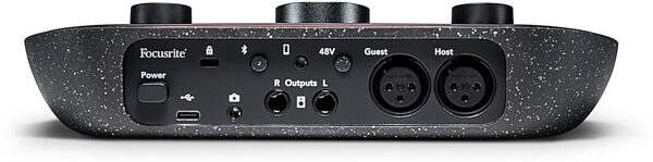 Focusrite Vocaster Two Podcasting USB Audio Interface, New, Rear detail Control Panel