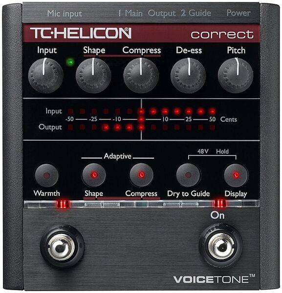 TC-Helicon VoiceTone Correct Vocal Effects Pedal, Main