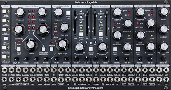 Pittsburgh Modular Voltage Research Lab Synthesizer, Action Position Back