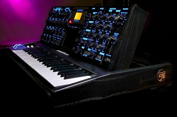 Moog Music Minimoog Voyager Anniversary Edition Analog Synthesizer, Angle in Light