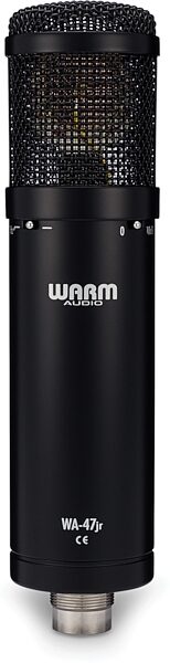 Warm Audio WA-47JR Large-Diaphragm Condenser Microphone, Black, Rear detail Back