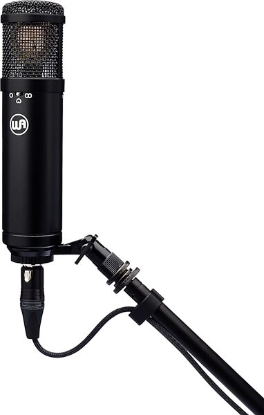 Warm Audio WA-47JR Large-Diaphragm Condenser Microphone, Black, Detail Front