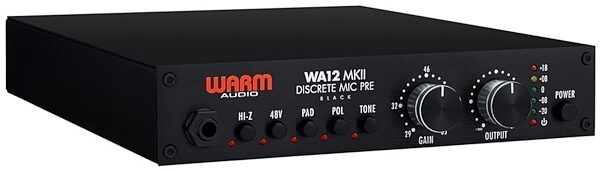 Warm Audio WA12 MKII Classic 312-Style Analog Microphone Preamp, Black, ve