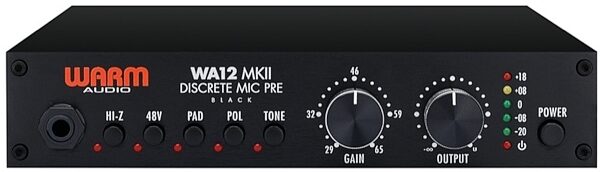 Warm Audio WA12 MKII Classic 312-Style Analog Microphone Preamp, Black, Main