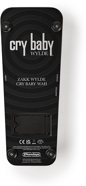 Wylde Audio Cry Baby Wah Pedal, New, Action Position Back