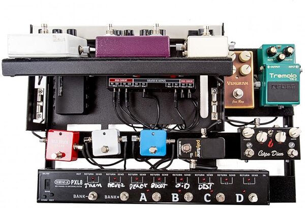 Waggi W28 Guitar Pedalboard, Action Position Back