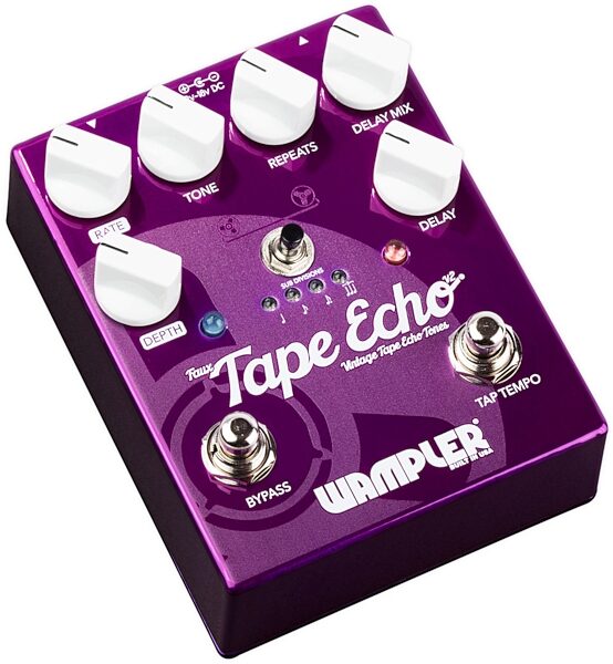Wampler Faux Tape Echo with Tap Pedal, View 1