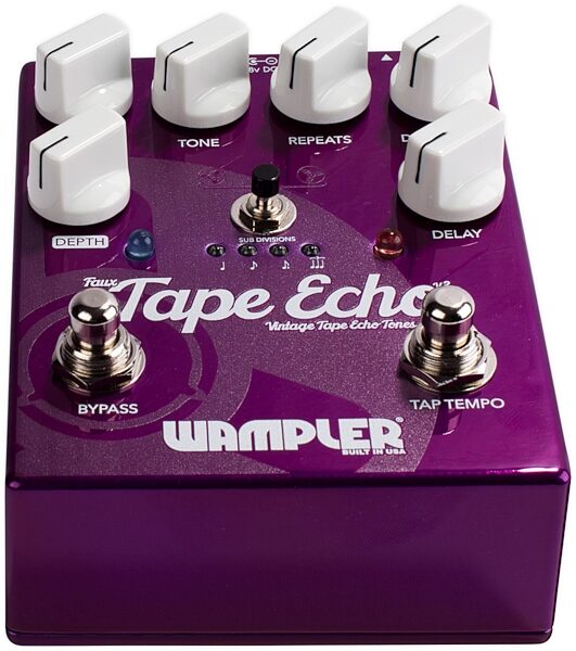 Wampler Faux Tape Echo with Tap Pedal, View 2