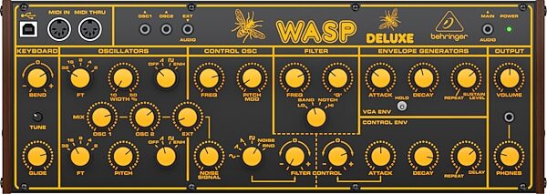Behringer Wasp Deluxe Hybrid Desktop Synthesizer, Action Position Back