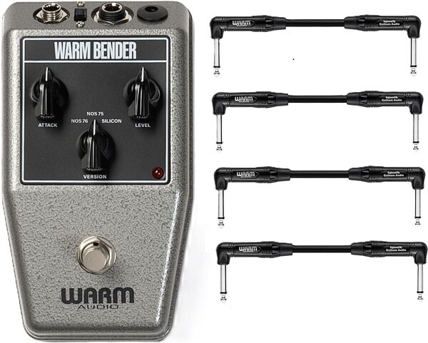 Warm Audio Warm Bender Selectable 3 Circuit Fuzz Pedal, With Patch Cables, Main