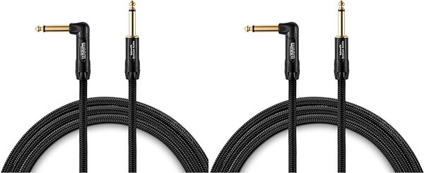 Warm Audio Prem-TS-1RT Premier Series Instrument Cable (with 1 Right Angle End), 10 foot, Prem-TS-1RT-10, 2-Pack, Main