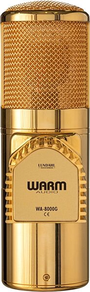 Warm Audio WA-8000G Limited Edition Gold Tube Microphone, New, Action Position Back