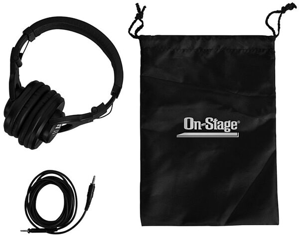 On-Stage WH4500 Pro Studio Headphones, New, Alt