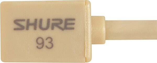 Shure WL93 Omnidirectional Lavalier Microphone, Tan, WL93T, with 4 Foot Cable, Mic Detail