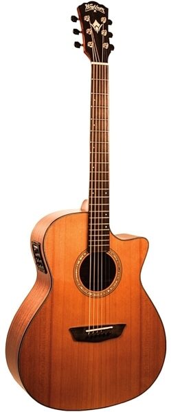 Washburn Woodline Series Grand Auditorium Acoustic-Electric Guitar (with Case), Alt