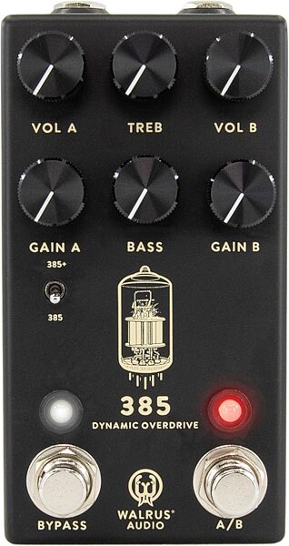 Walrus Audio 385 MkII Overdrive Pedal, Black, Warehouse Resealed, Action Position Back