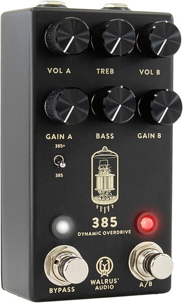 Walrus Audio 385 MkII Overdrive Pedal, Black, Action Position Back