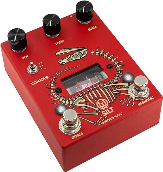 Walrus Audio Silt Harmonic Tube Fuzz Pedal, Red, Blemished, Action Position Back