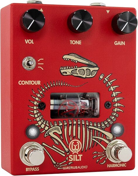 Walrus Audio Silt Harmonic Tube Fuzz Pedal, Red, Blemished, Action Position Back