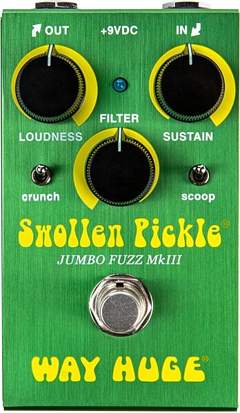 Way Huge Smalls Swollen Pickle Jumbo Fuzz Pedal, Action Position Back