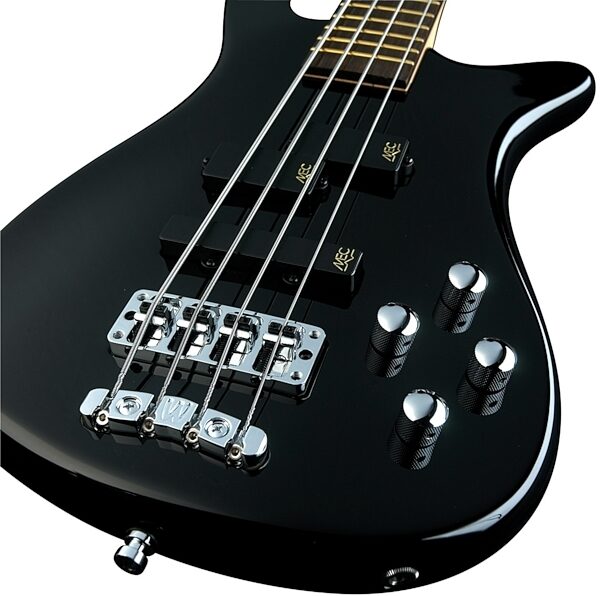 Warwick Pro Series Streamer LX4 Electric Bass, Black High Polish - Body Closeup