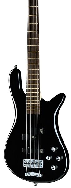 Warwick Pro Series Streamer LX4 Electric Bass, Black High Polish - Side Closeup